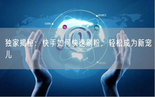 独家揭秘：快手如何快速刷粉，轻松成为新宠儿