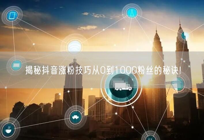 揭秘抖音涨粉技巧从0到1000粉丝的秘诀!