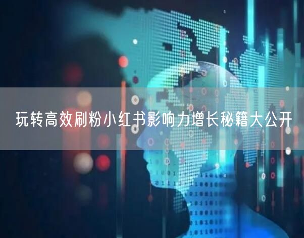 玩转高效刷粉小红书影响力增长秘籍大公开