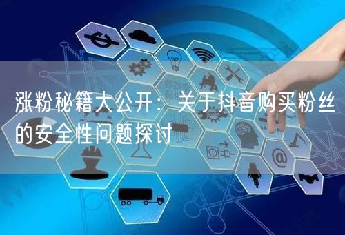 涨粉秘籍大公开：关于抖音购买粉丝的安全性问题探讨