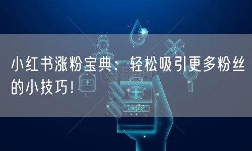 小红书涨粉宝典：轻松吸引更多粉丝的小技巧！