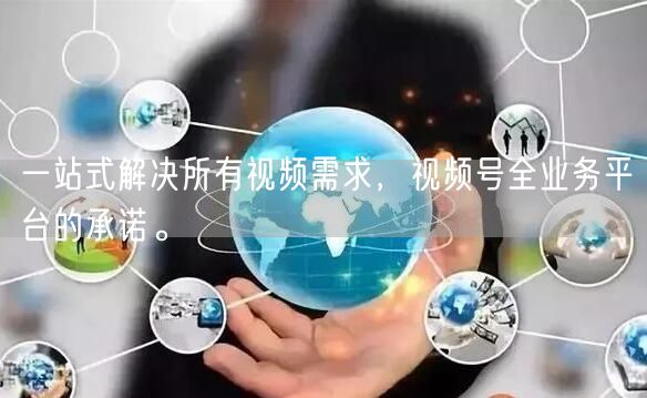 一站式解决所有视频需求，视频号全业务平台的承诺。